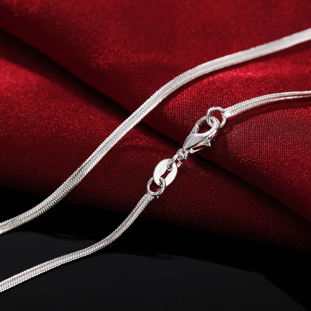 925 Sterling Silver Chain Necklace Men - 40-75cm lunghezza 925 collana in argento