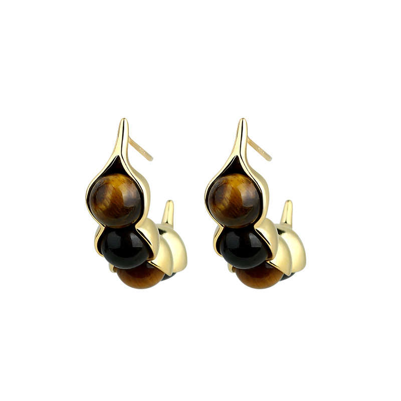Earrings - Orecchini a baccello con occhio di