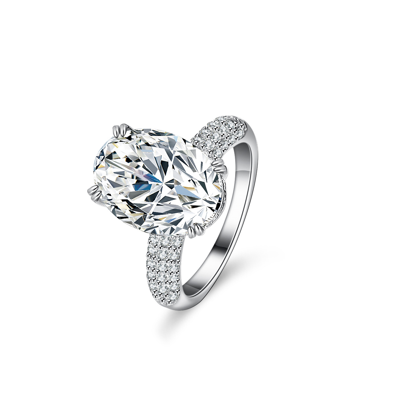 Anello Moissanite intarsiato i - Moissanite Engagement Ring 1 Carat recensione e prezzo