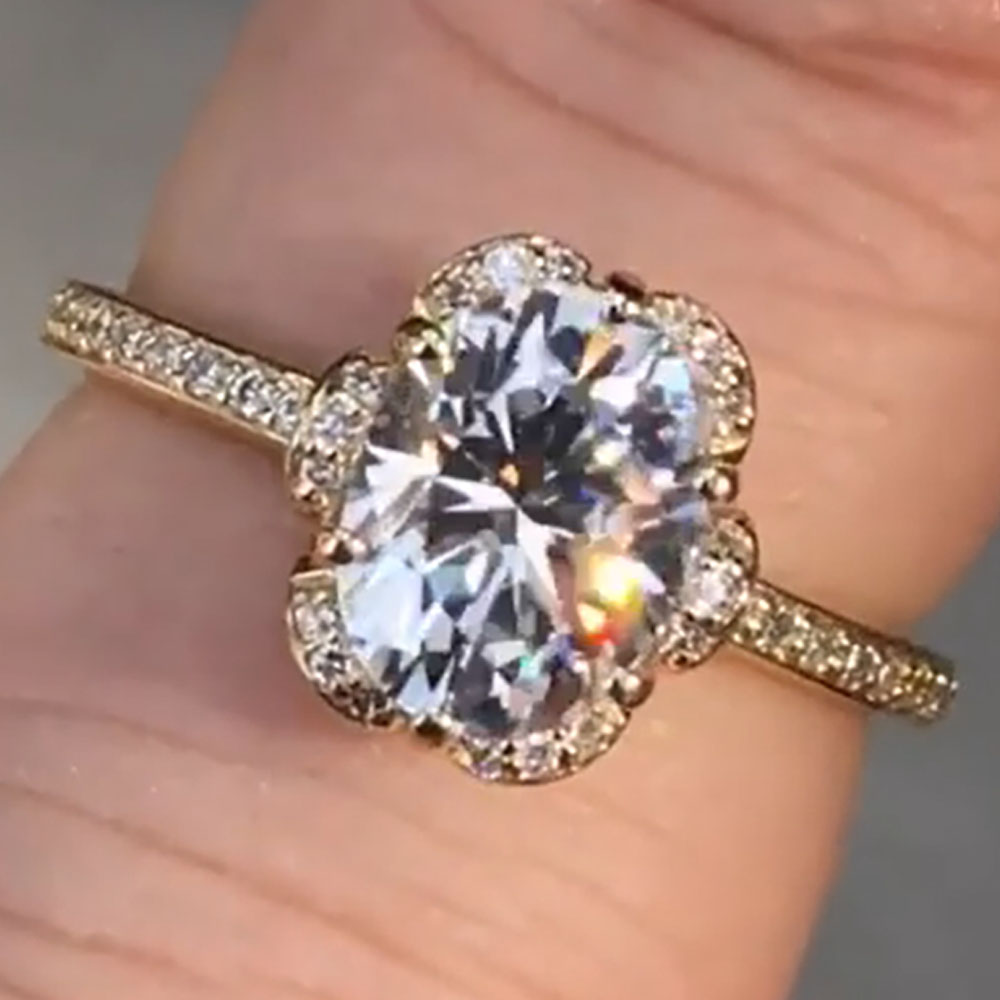 Anello di fidanzamento per ann - Moissanite Engagement Ring 1 Carat recensione e prezzo