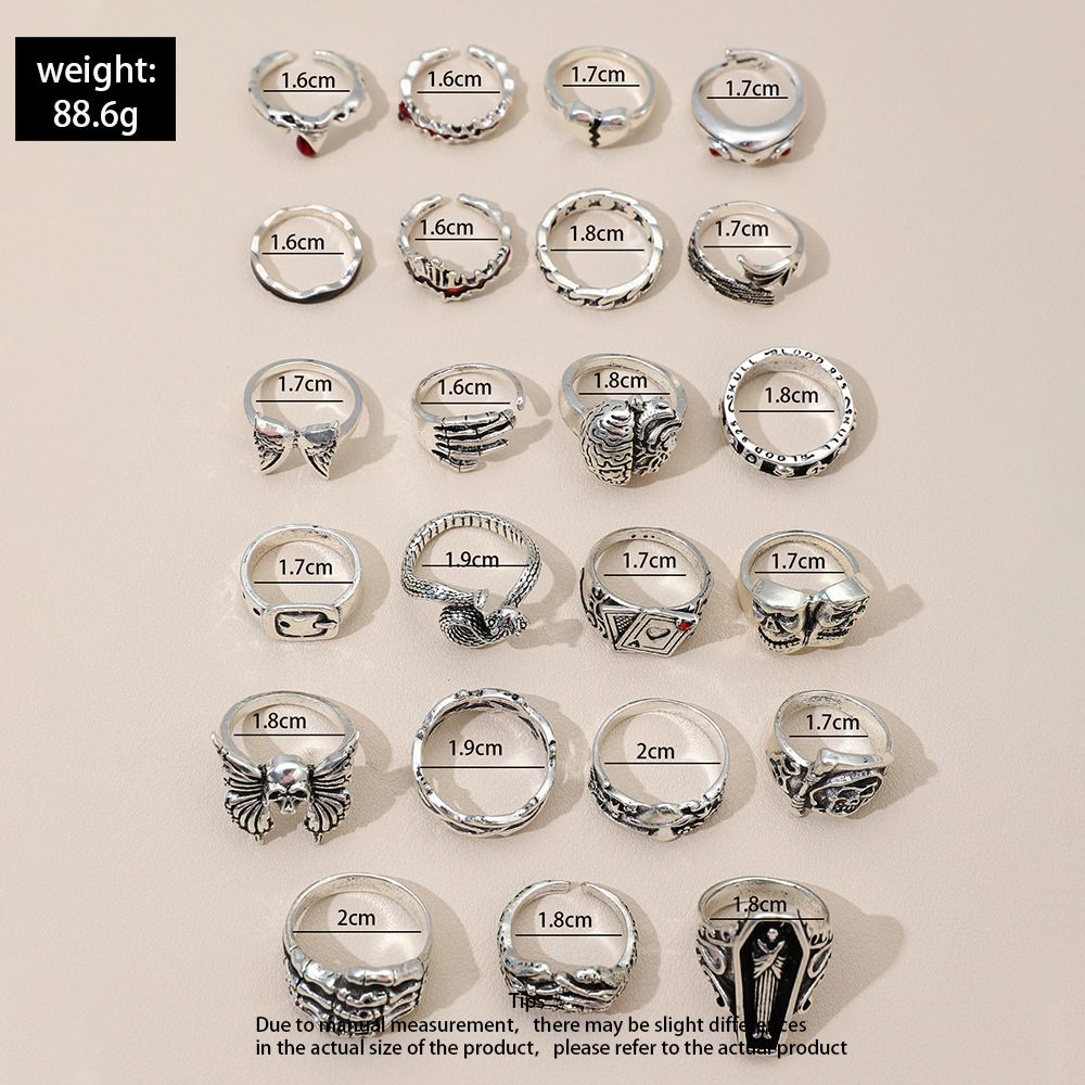 Set di 23 anelli da dito con m - Vintage Punk Knuckle Rings Set recensione e prezzo