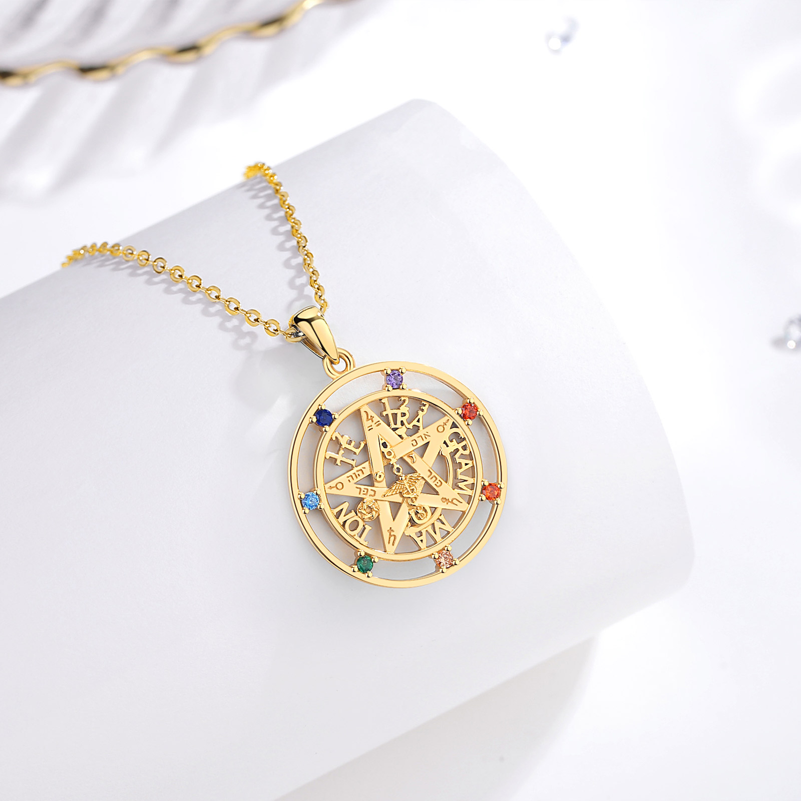 Eudora Collana con pentagramma - 925 Sterling Silver Chain Necklace Men recensione e prezzo