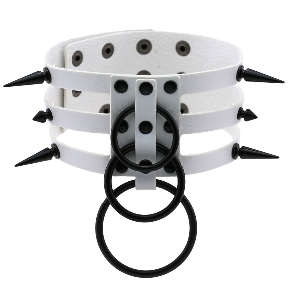 Moda donna uomo rivetto nero i - Goth Punk Spike Choker recensione e prezzo