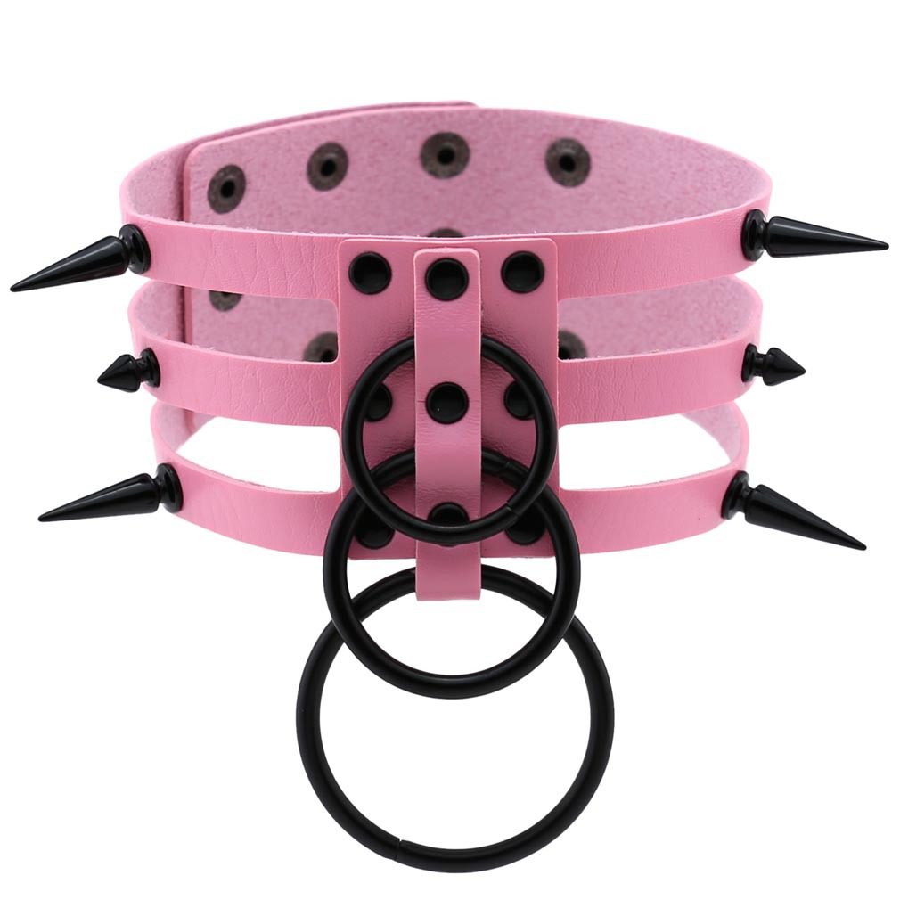 Moda donna uomo rivetto nero i - Goth Punk Spike Choker recensione e prezzo
